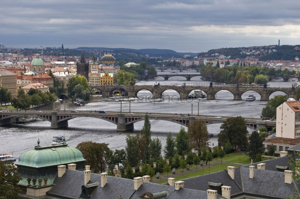 Similar – Image, Stock Photo MOLDAU Prague The Moldau