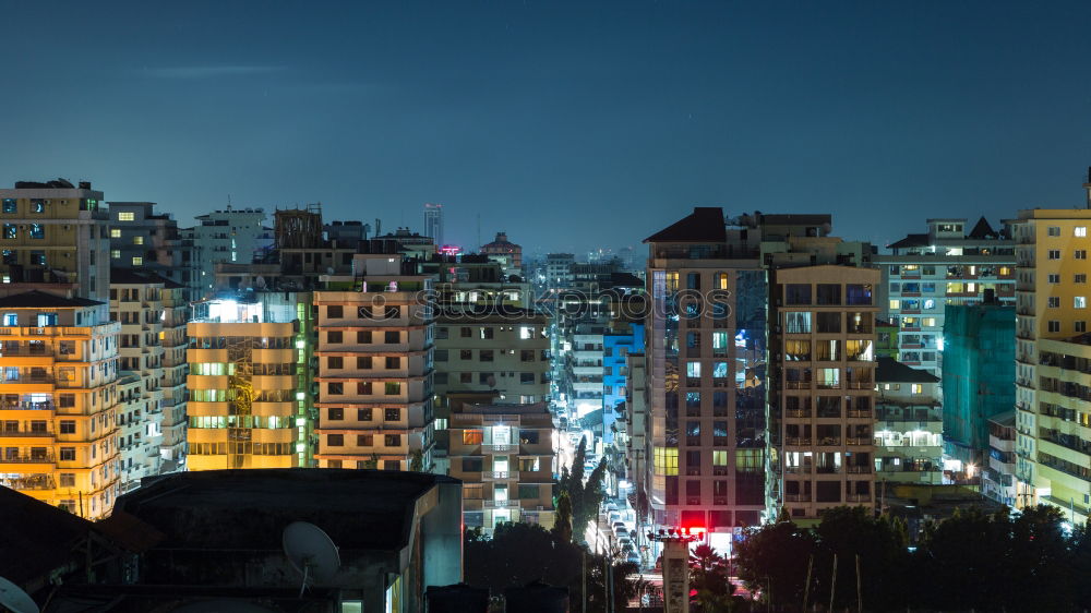 Similar – Long exposure Favela Rocinha and street in Rio de Janeiro