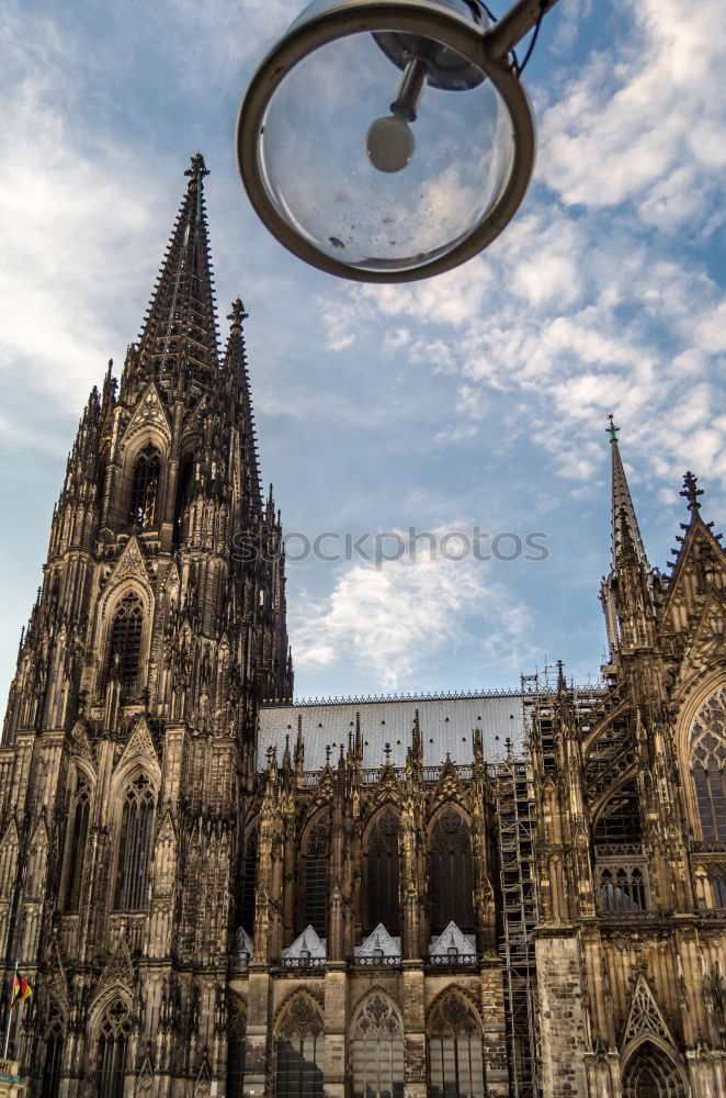 Image, Stock Photo Looking up at St. Patrick’s Cathedral in New York City.