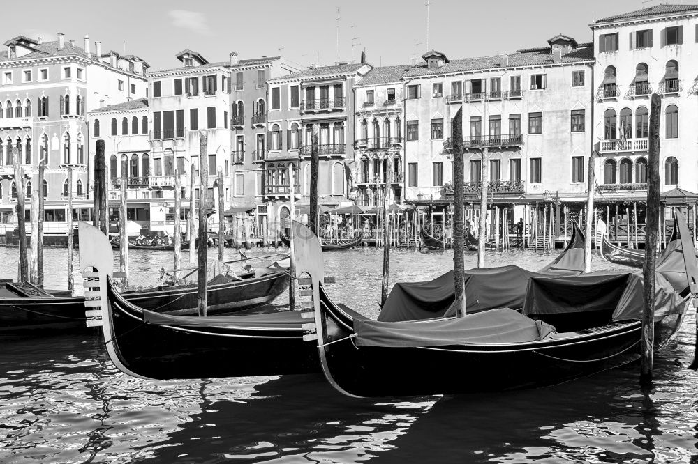 Similar – Canale Grande in black and white