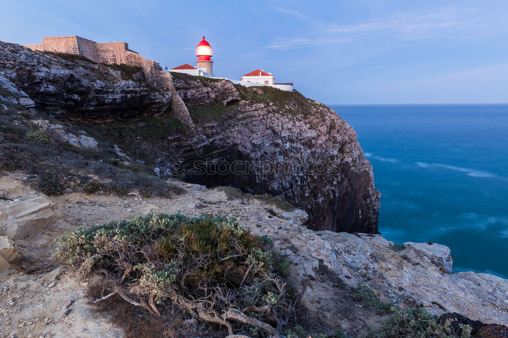 Similar – Image, Stock Photo Lighthouse at Cabo Carvoeiro from land