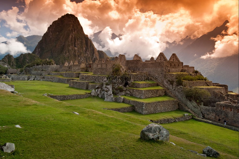 Similar – Image, Stock Photo Clouds over Machu Picchu