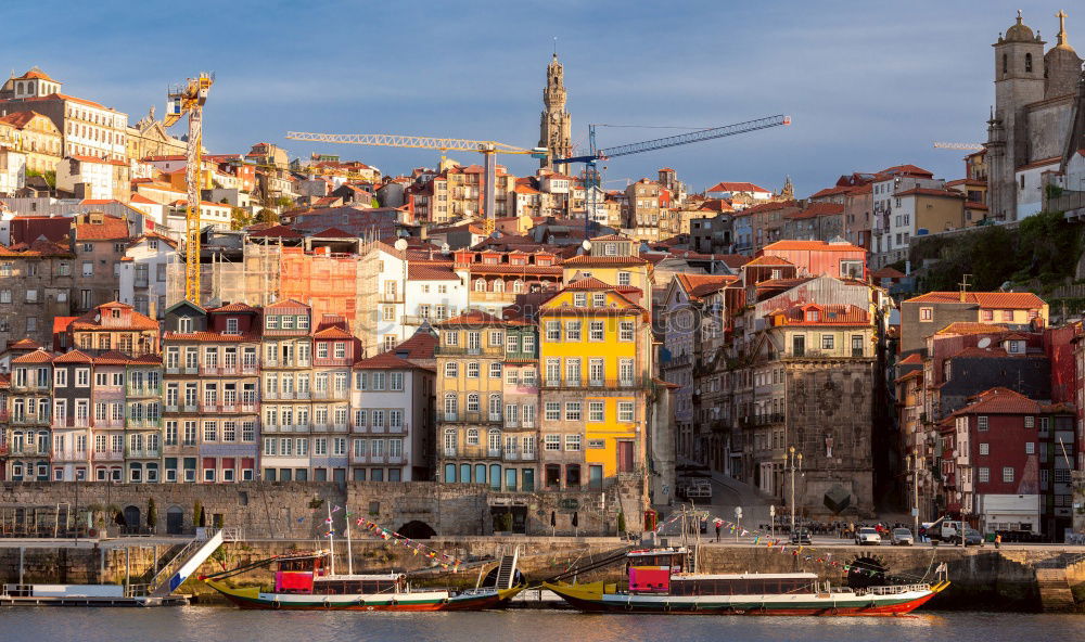 Similar – Historic architecture by Douro river in Porto, Portugal