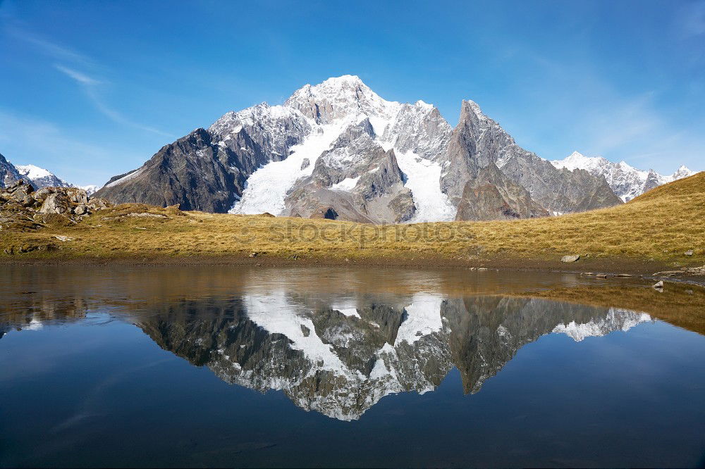 Similar – idyllic reflection in kogelsee