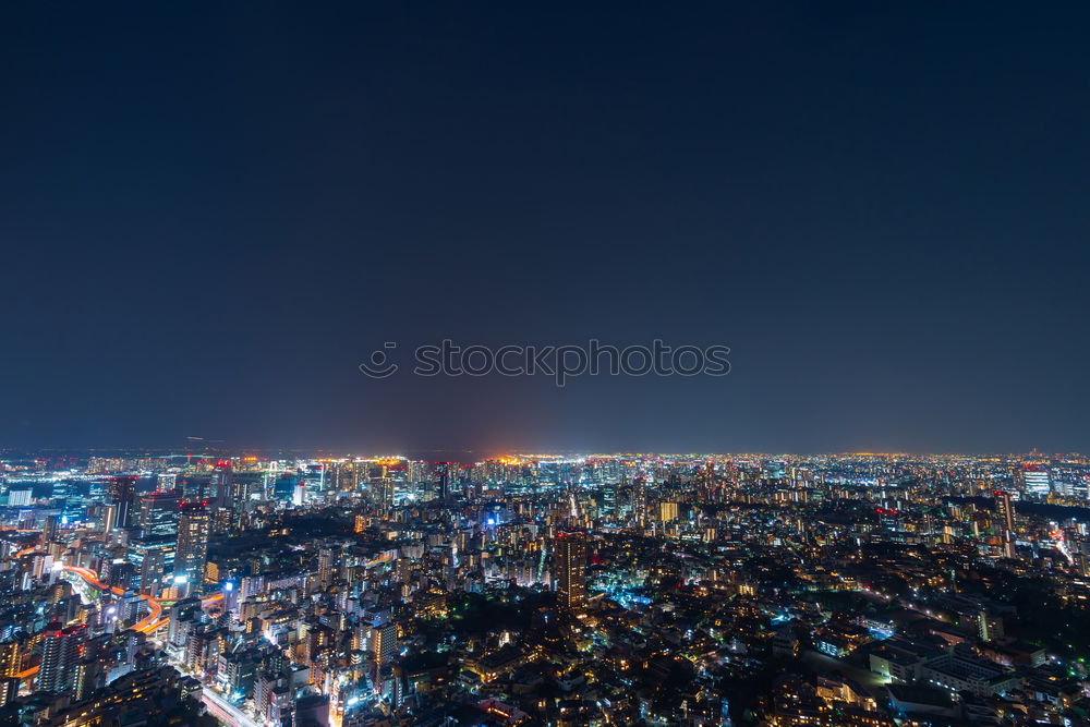 Similar – Image, Stock Photo Bangkok skyline at night panorama