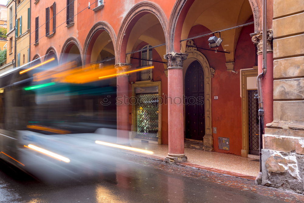 Image, Stock Photo rush hour Prague Downtown