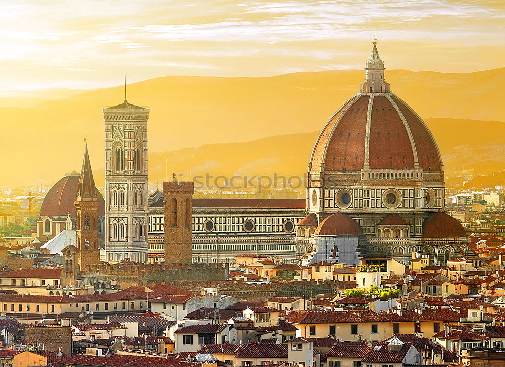 Similar – Picturesque view of Florence from Michelangelo Square, Italy