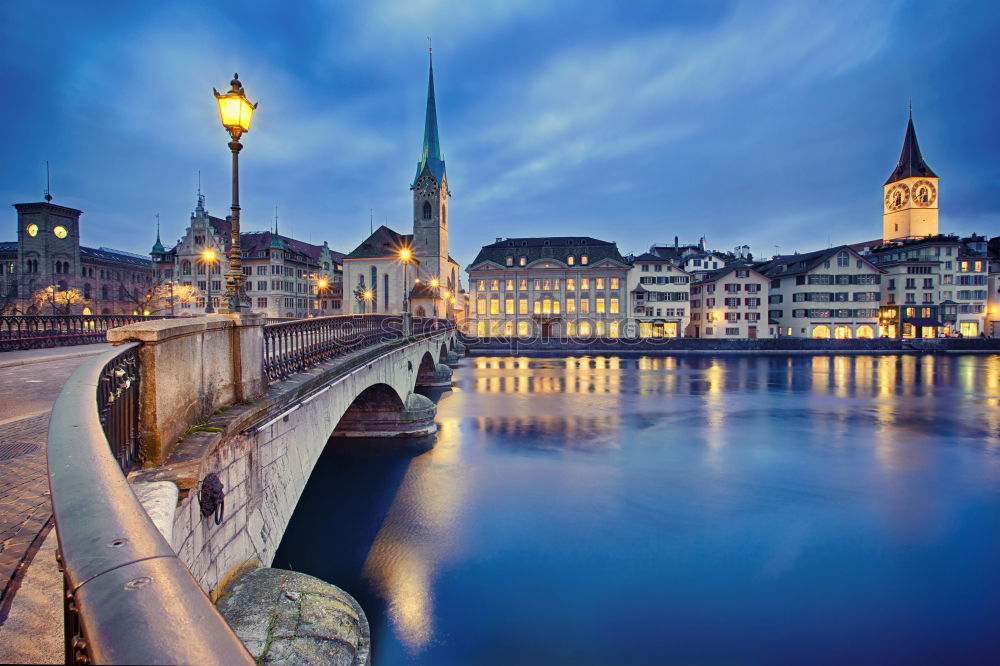 Similar – Image, Stock Photo Dresden at the blue hour