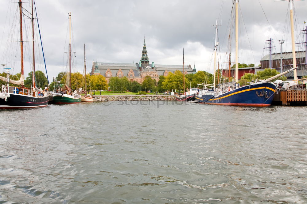 Similar – Baltic cutter in the marina, boat harbour Karlshagen Usedom_001