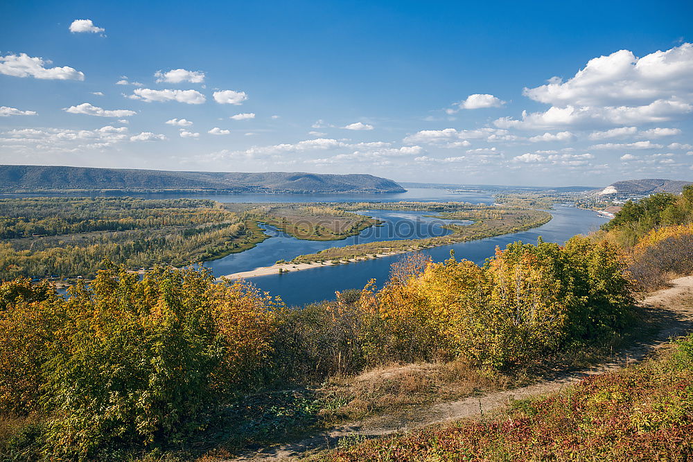 Similar – Image, Stock Photo Autumn Moselle and Golden Wine Landscape