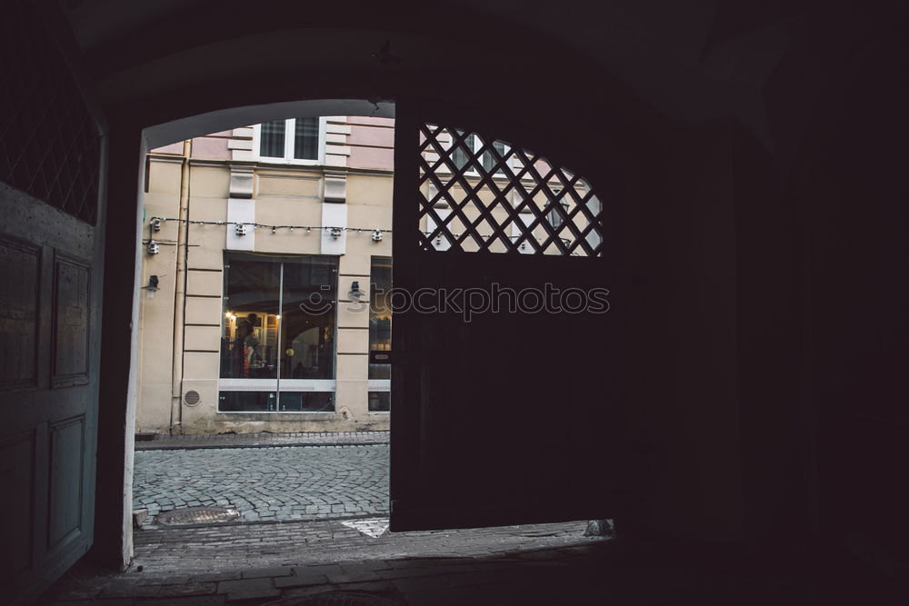 Image, Stock Photo narrow alley in Brighton, England