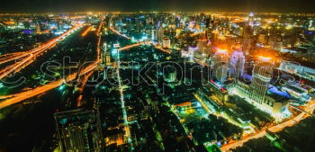 Similar – Image, Stock Photo Skyline Bangkok at night