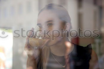 Similar – Image, Stock Photo Rainy days I. Young woman