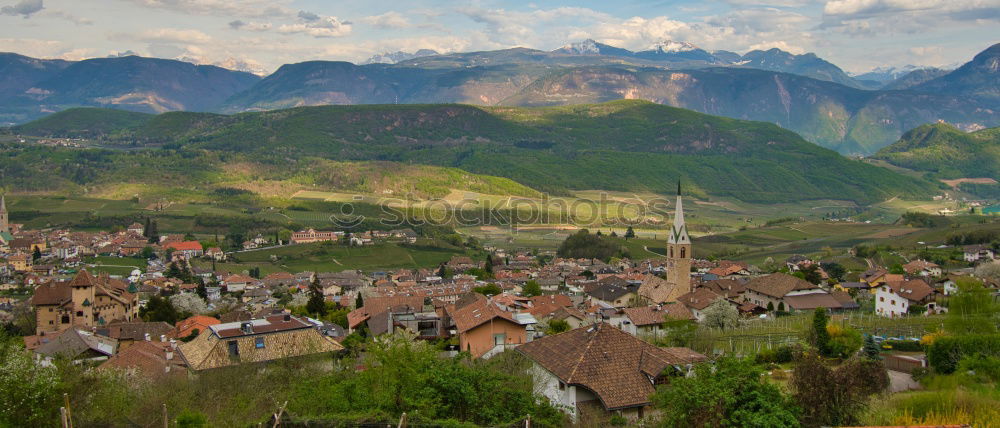 Similar – Image, Stock Photo View of mountain village Mittenwald