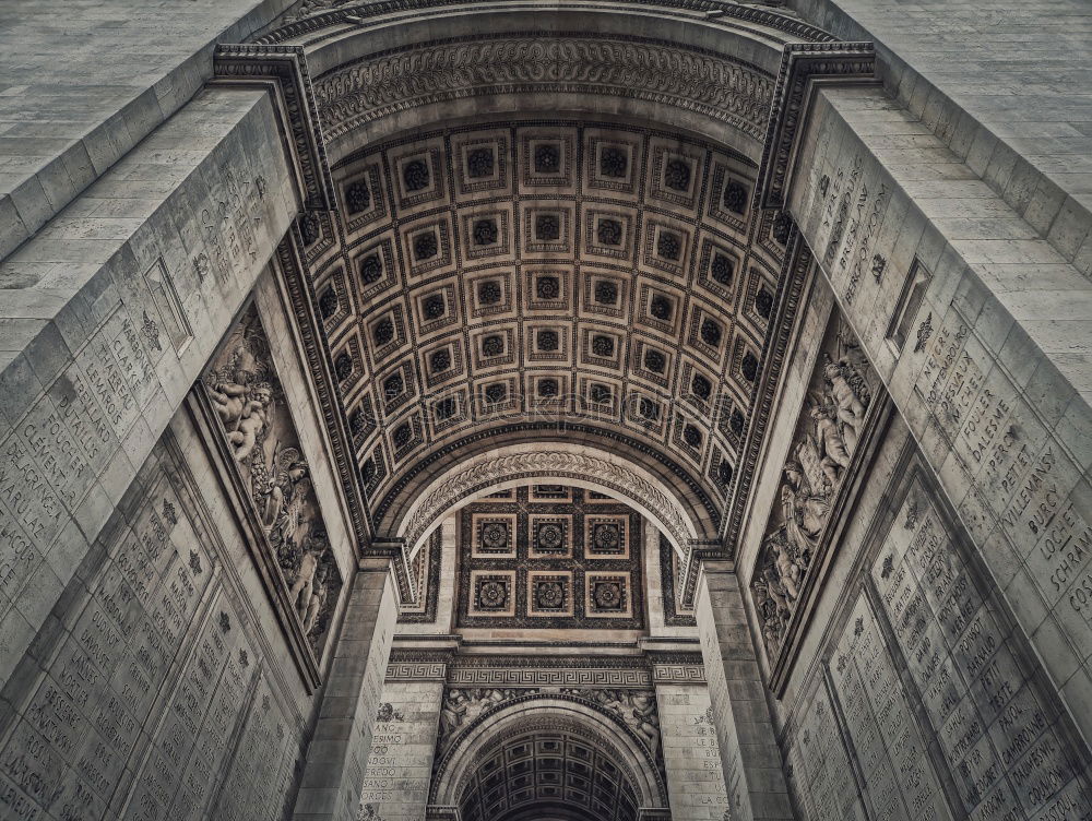 Under the Arc de Triomphe