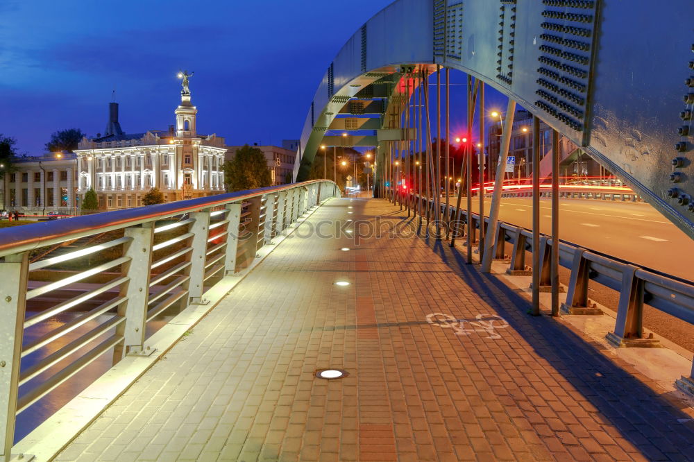 Similar – Image, Stock Photo Friedrichstraße train station at night, Berlin