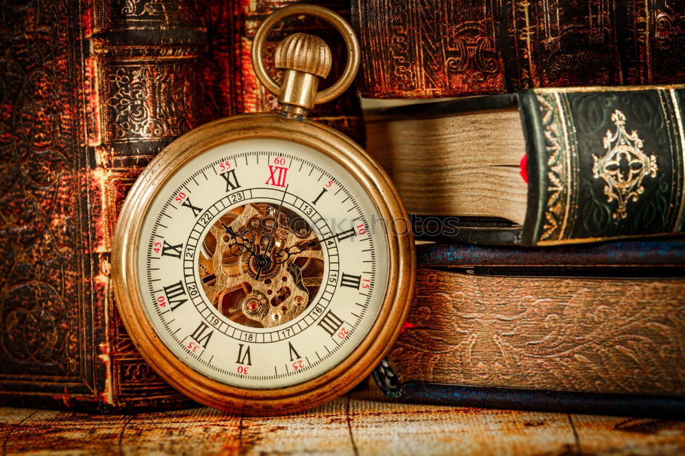 Similar – Traditional and old way of writing messages and taking photos, typewriter, camera, watch, pen, Vintage lamp on the desk