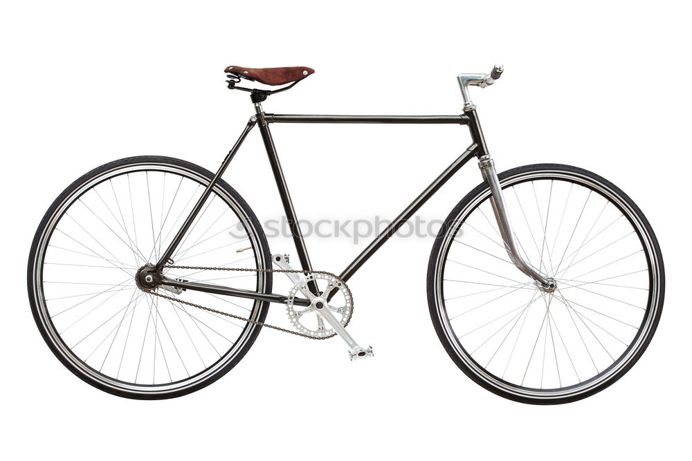 Similar – Image, Stock Photo Trendy adult man with retro high wheel bicycle on street against aged shabby building in township