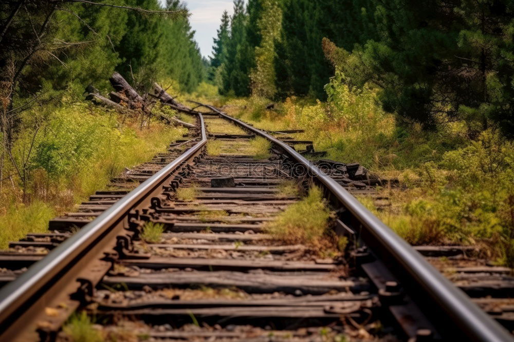 Similar – Image, Stock Photo colored rails Environment