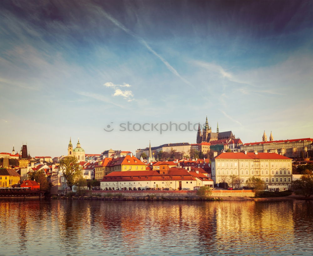 Similar – Prague panorama with its river and buildings