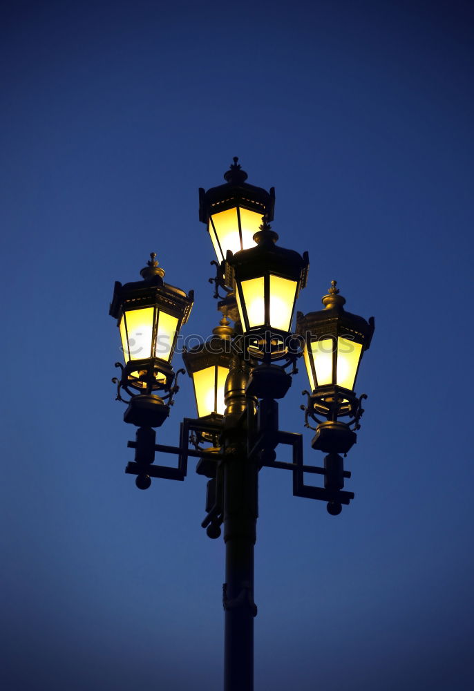 Similar – Image, Stock Photo City street light yellow against the blue sky