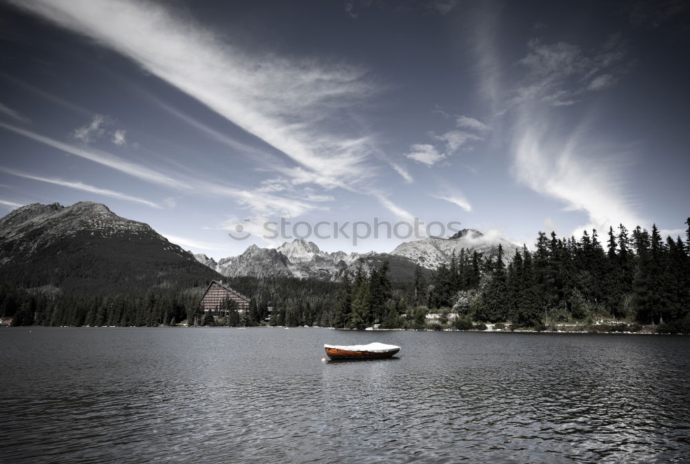 Similar – Image, Stock Photo reflection Winter Mountain