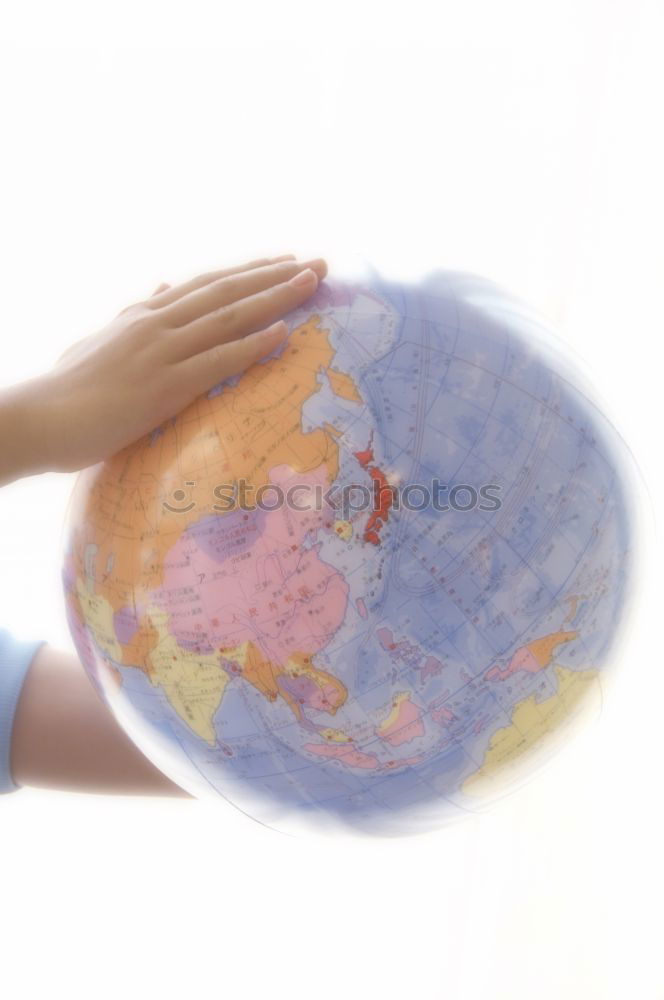 Similar – Image, Stock Photo child with a world globe in His Hands