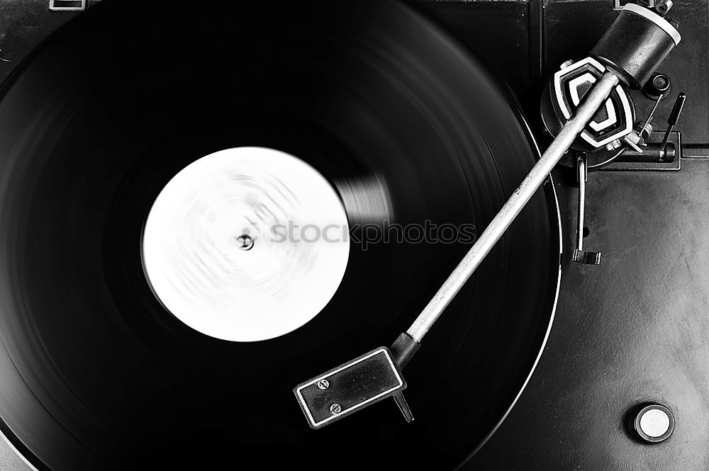 Image, Stock Photo vinyl head Music