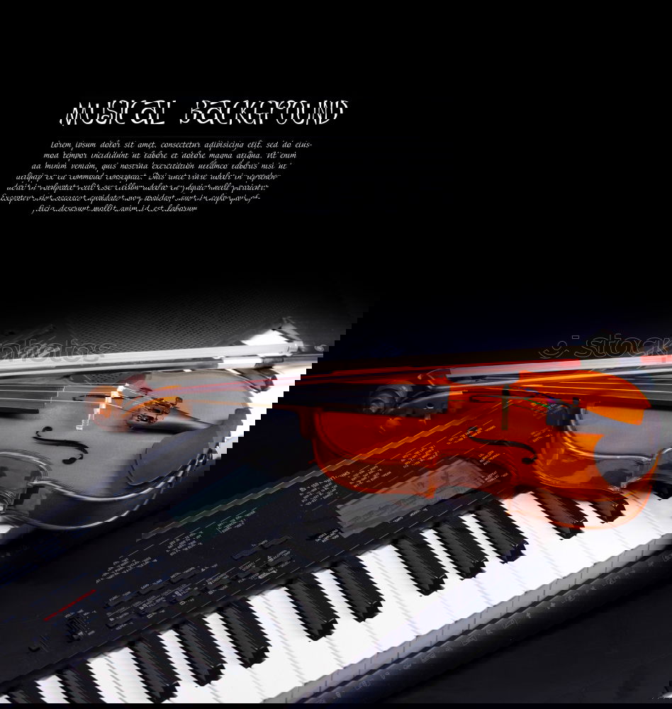 Similar – Image, Stock Photo Overhead view of pianist playing piano at home