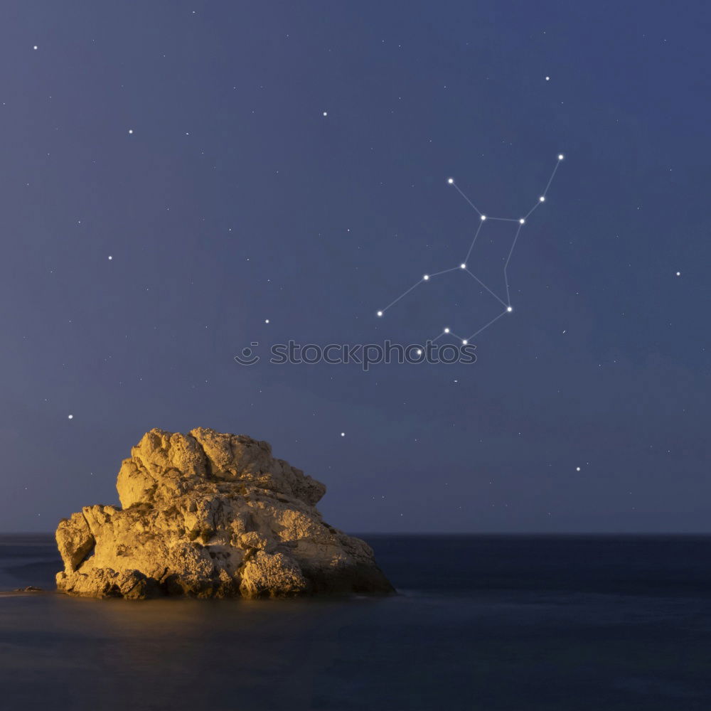 Similar – Image, Stock Photo Milky Way | Glyfada Beach | Night |