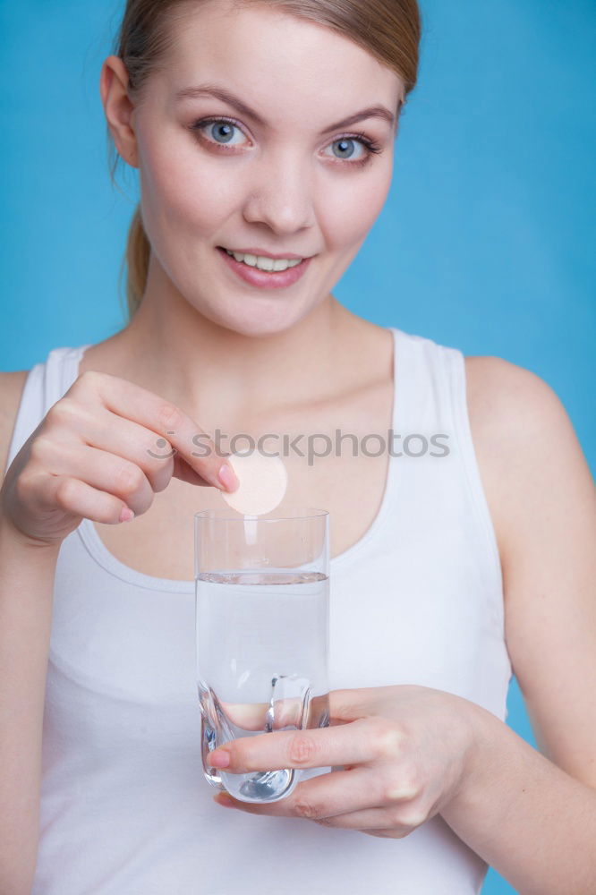 Similar – Image, Stock Photo woman holding mason jar with sassy lemon and mint water