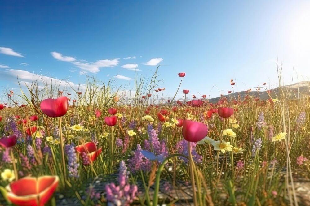 Similar – Image, Stock Photo Mountain summer meadow