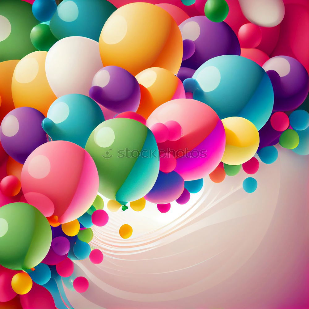 Similar – Image, Stock Photo Colourful air kisses at carnival