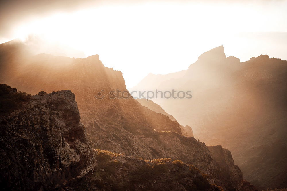 Image, Stock Photo View of rocky mountains peak