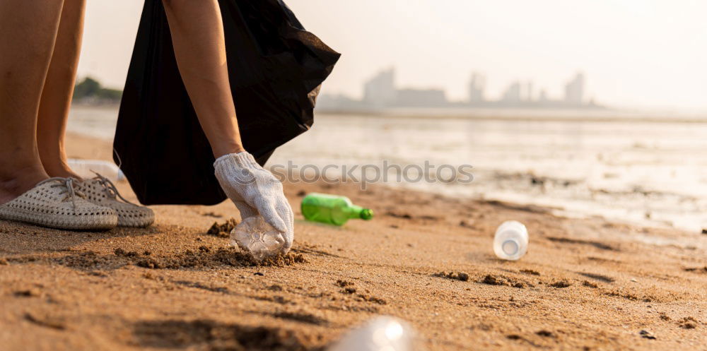 Similar – Image, Stock Photo Crop bride and groom on sand