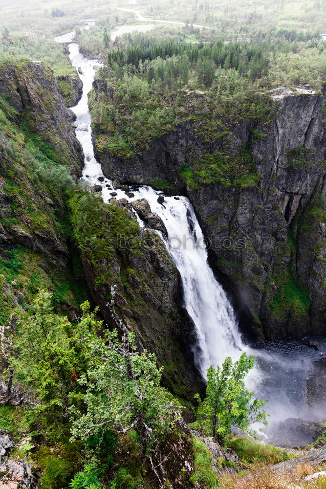 Similar – Vøringsfossen Waterfall, Norway