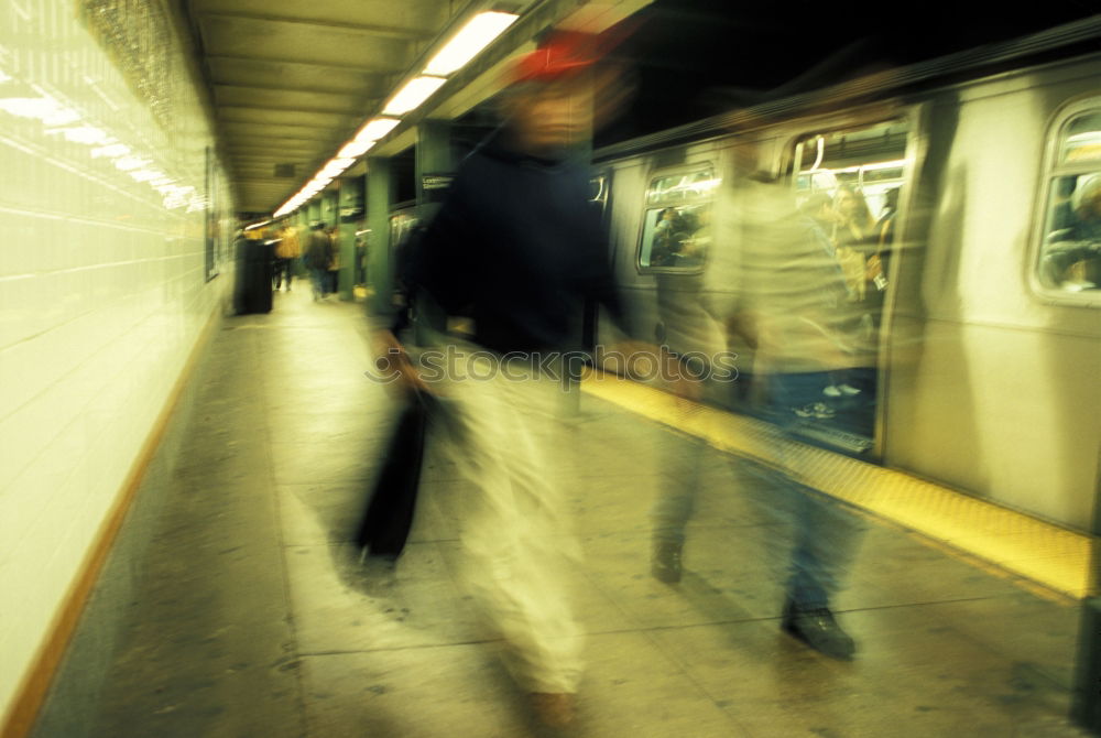 Similar – schnelllebig U-Bahn