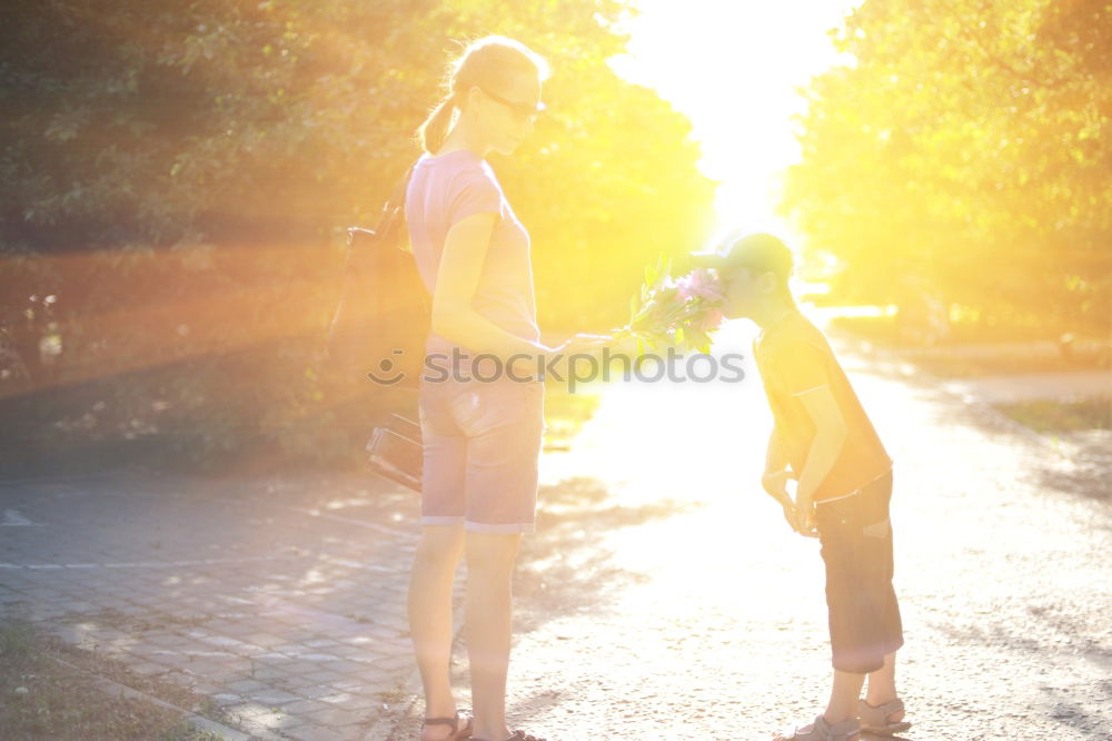 Image, Stock Photo blossoming Joy Child