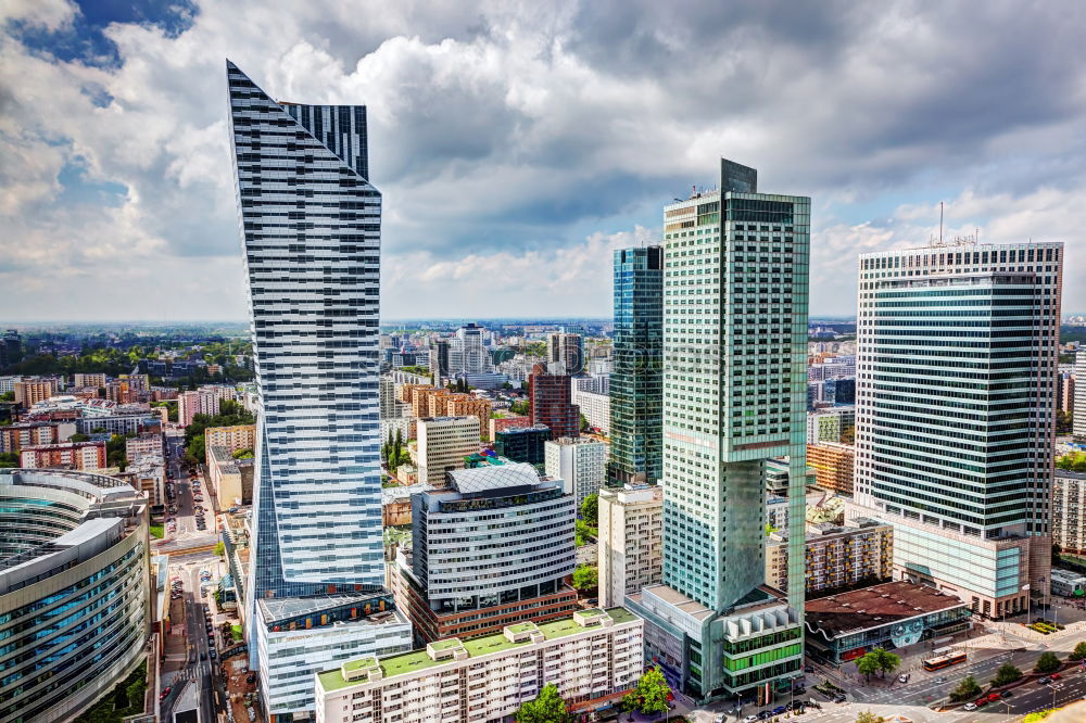 Similar – Image, Stock Photo Frankfurt skyline with green belt