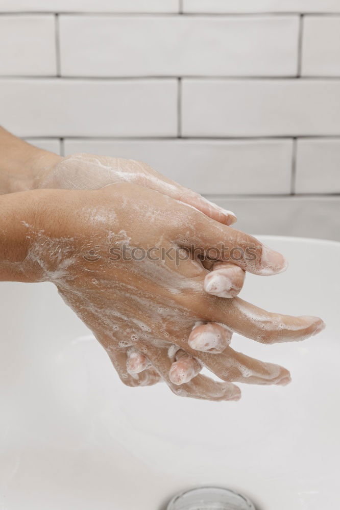 Similar – Image, Stock Photo washer foot Toenail