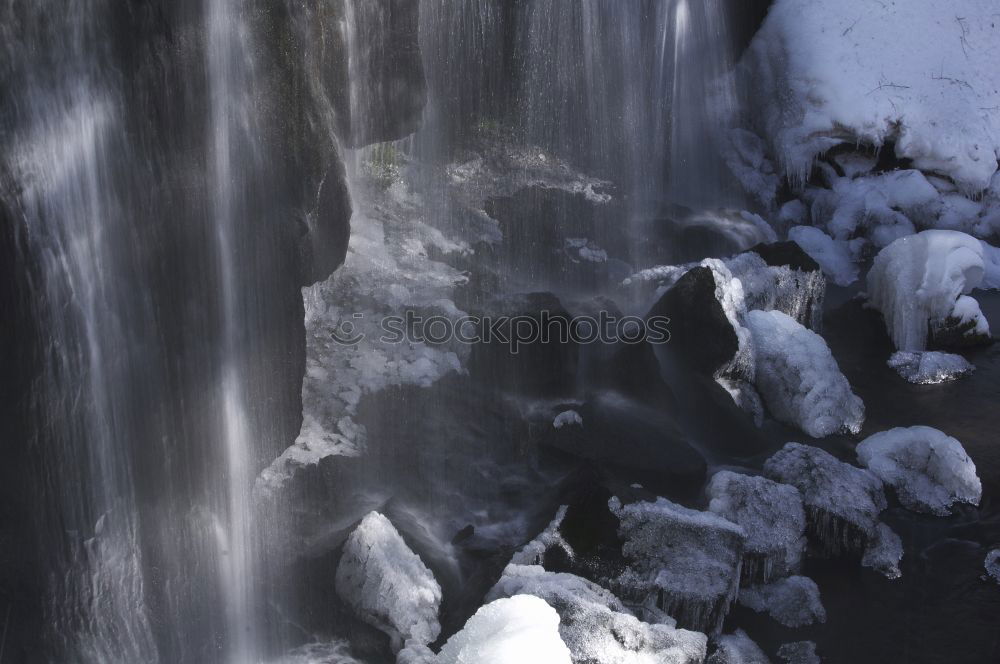 Similar – Melting ice on river