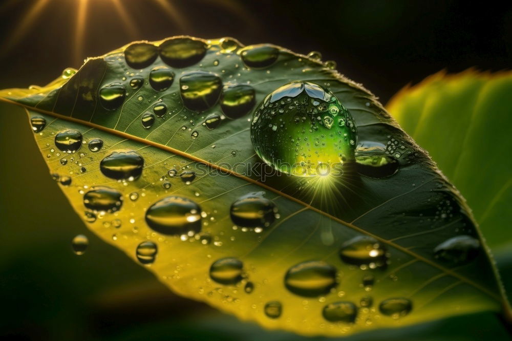 Image, Stock Photo dew drops Cold drink