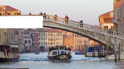 Image, Stock Photo Water channels the biggest tourist attractions in Italy, Venice.