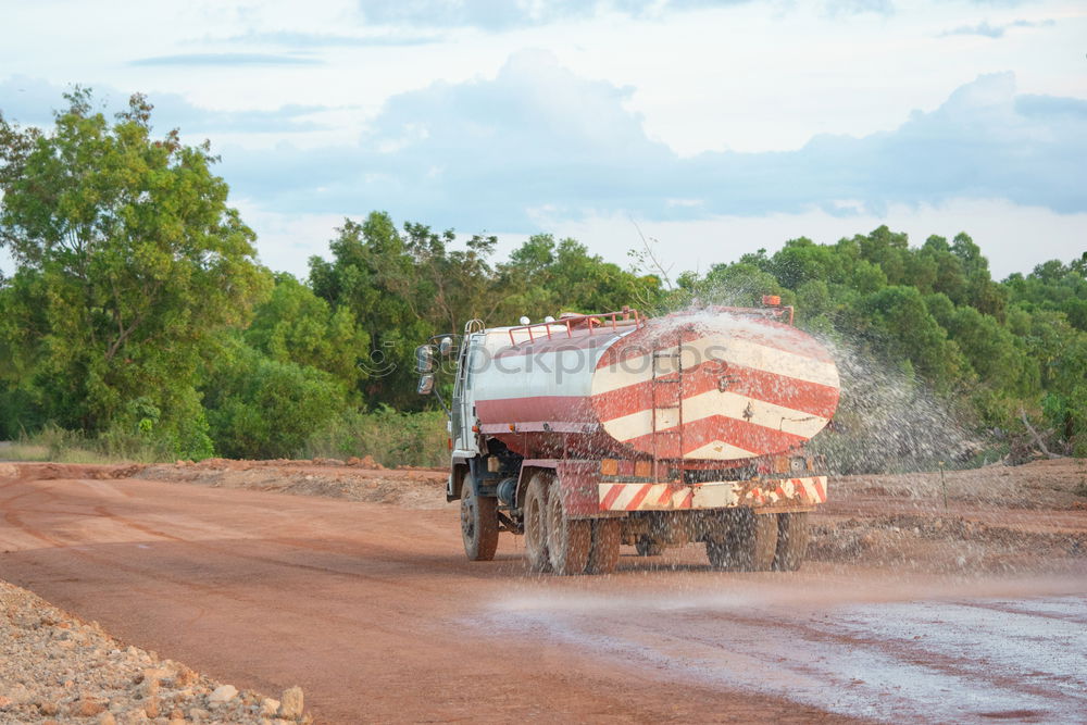 Similar – Image, Stock Photo road train Road train