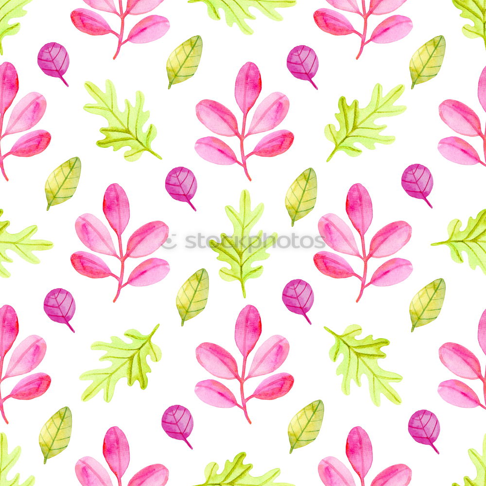 Similar – Image, Stock Photo Pink tropical leaves on yellow