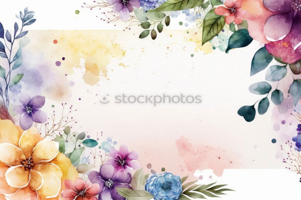 Similar – Image, Stock Photo Coffee cup with bouquet and empty paper card