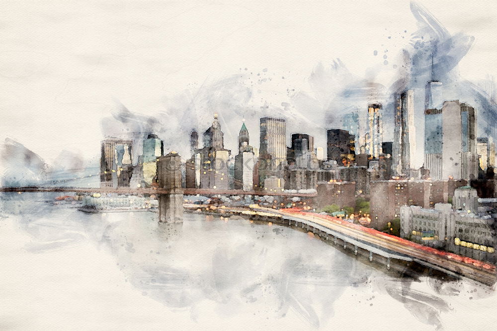 Similar – City of New York Skyline n)