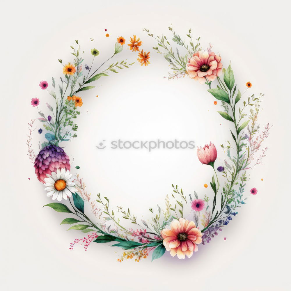 Similar – Flowers on a white background