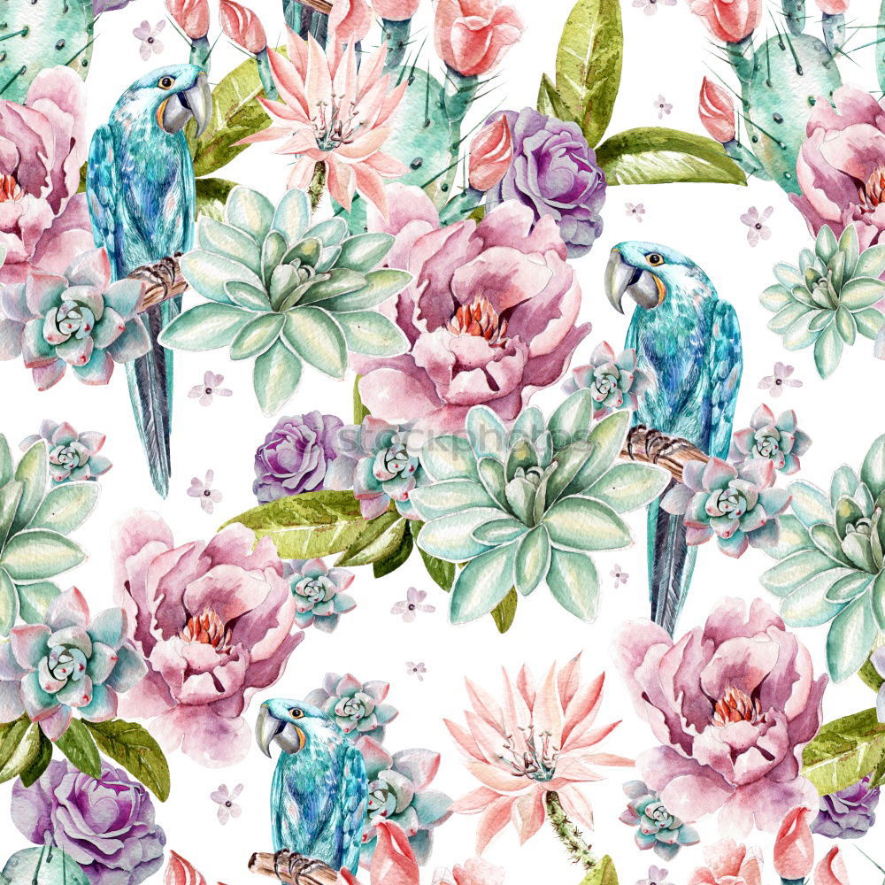 Similar – Pastel pink flowers pattern