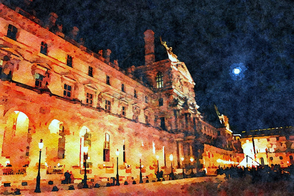 Similar – Image, Stock Photo Rohan Palace from Strasbourg and its water reflection